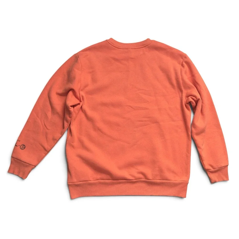 Disney Pixar Wall-E Sweatshirt Orange Embroidered Pullover Crewneck Men's Size M
